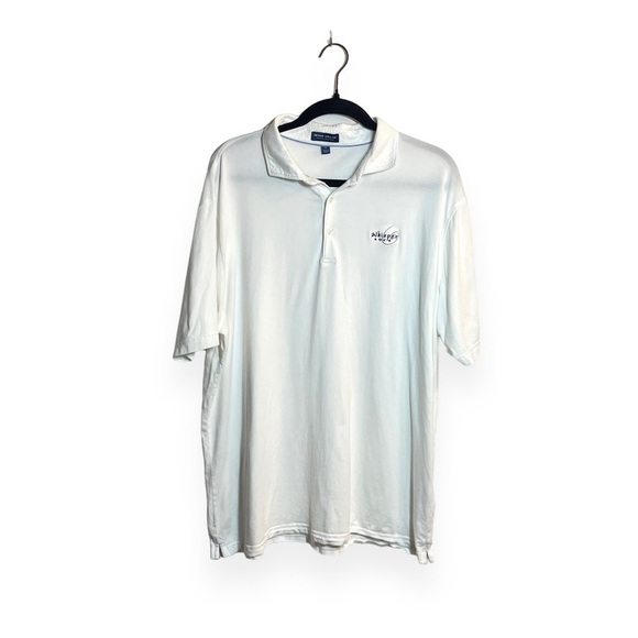 Peter Millar Excursionist Flex Whisper Rock Golf Polo in White Size XL - Picture 1 of 10